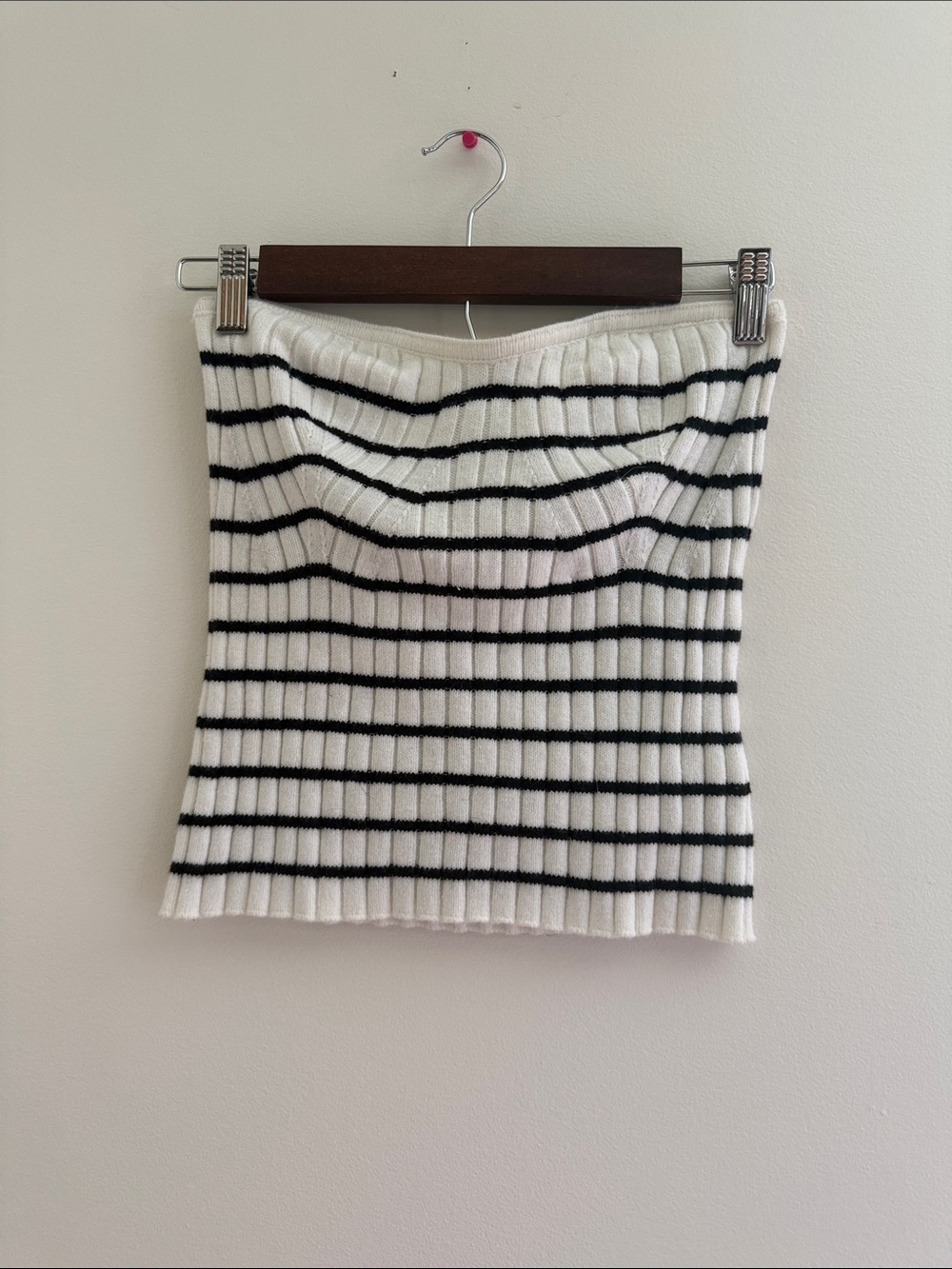 Universal Thread Black and White Ribbed Stripe Mini Skirt